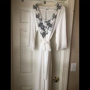 Oscar de la Renta Silk gown and robe XS